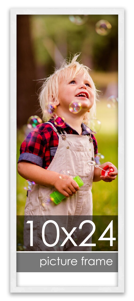 Panoramic Classic Modern White Frame - UV Acrylic, Foam Board Backing, Hanging Hardware